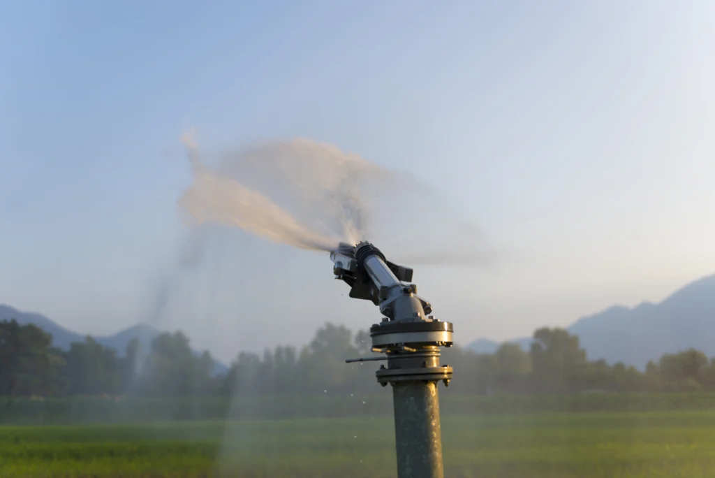 closeup-selective-focus-shot-automatic-watering-system